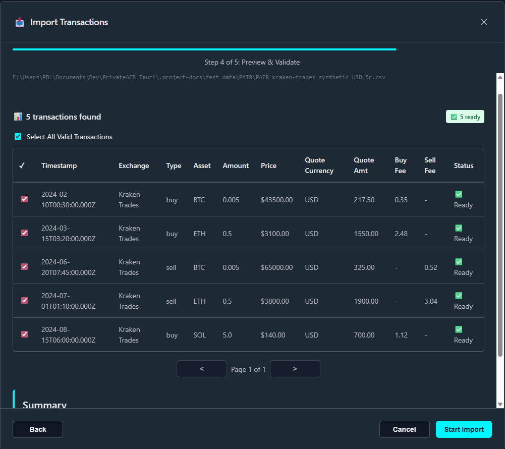 Step 4: Preview & Validate