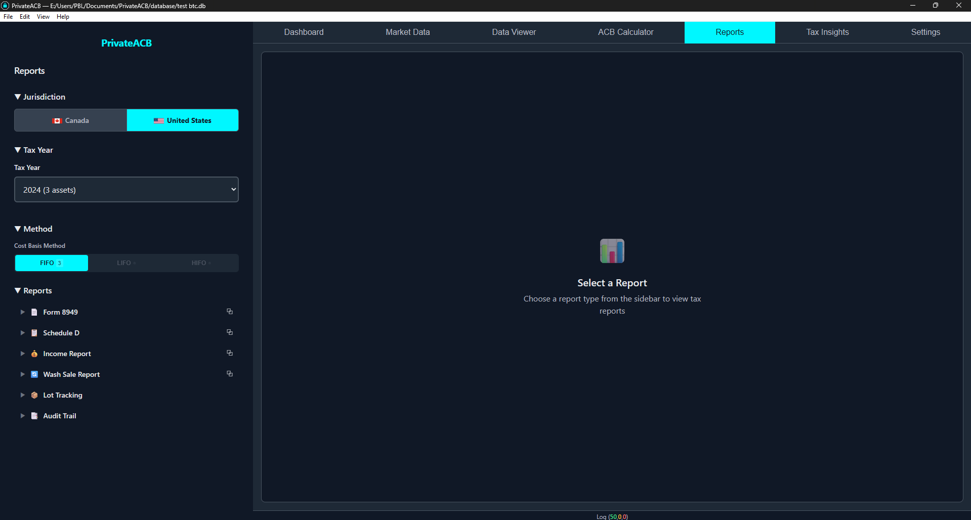 Reports Tab — US